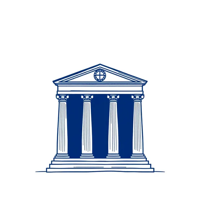 Classical courthouse facade with columns representing a state bar association